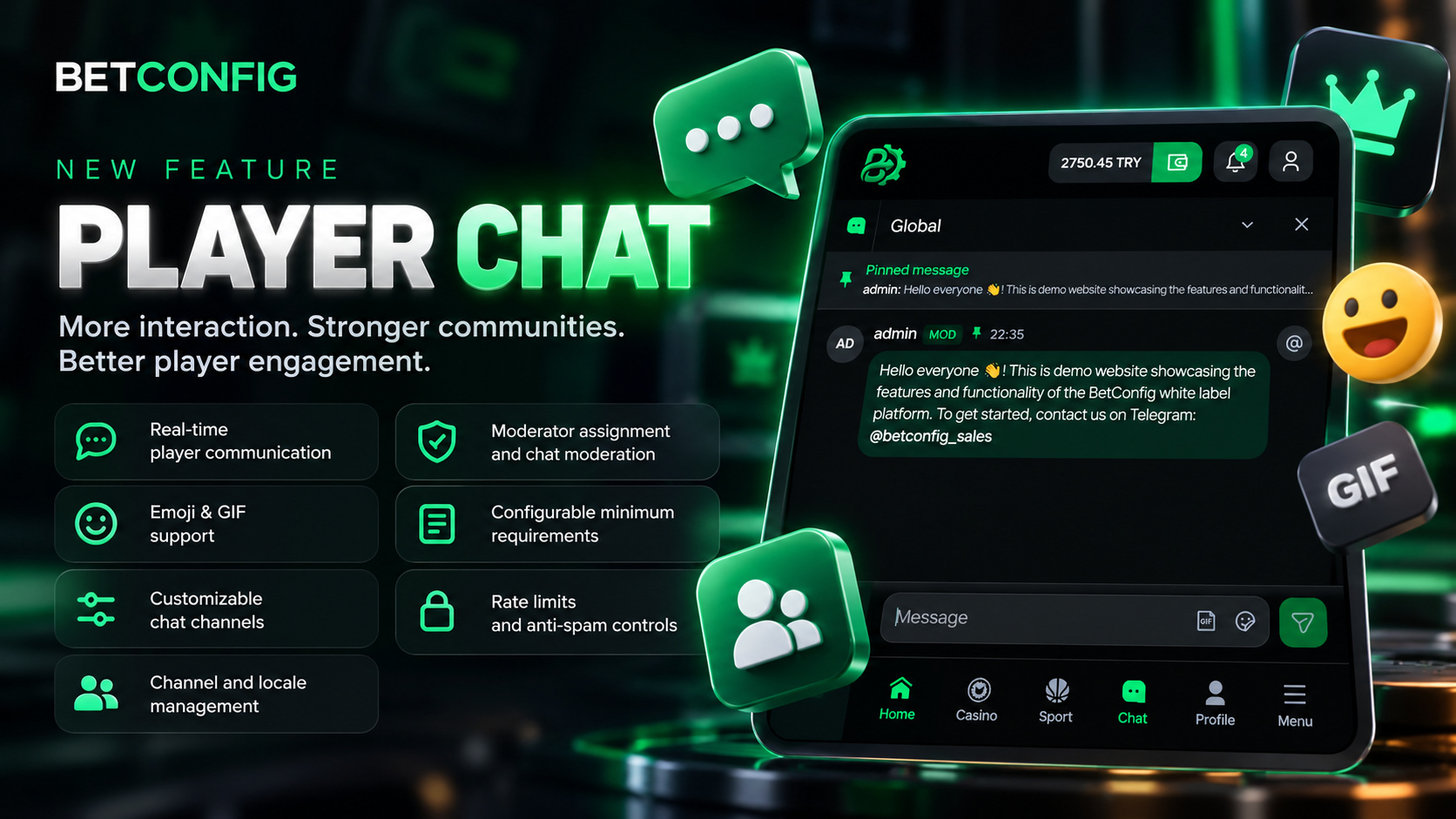New Feature: Player Chat Is Now Available on BetConfig